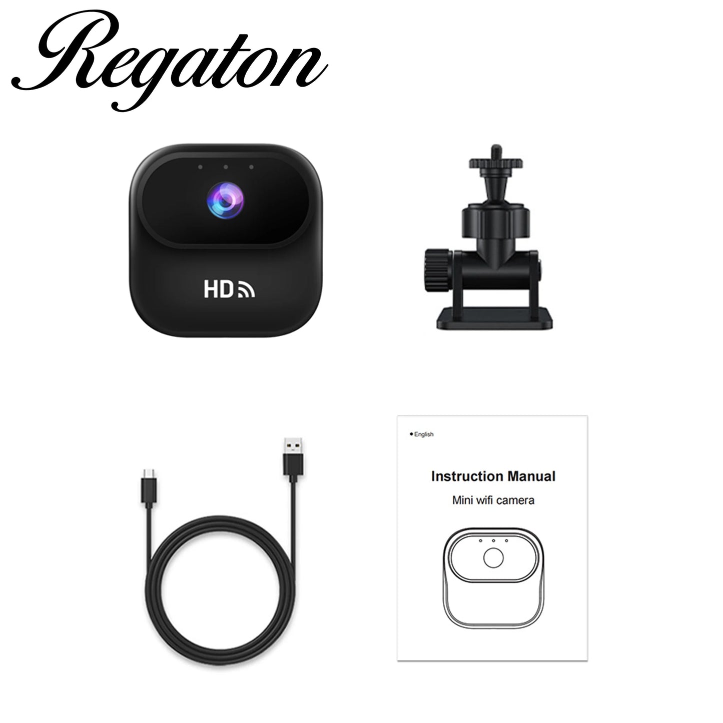 Smart Mini WiFi HD Camera, Indoor Home Security Video Surveillance Device With Motion Tracking Wireless Remote Monitor Camcorder