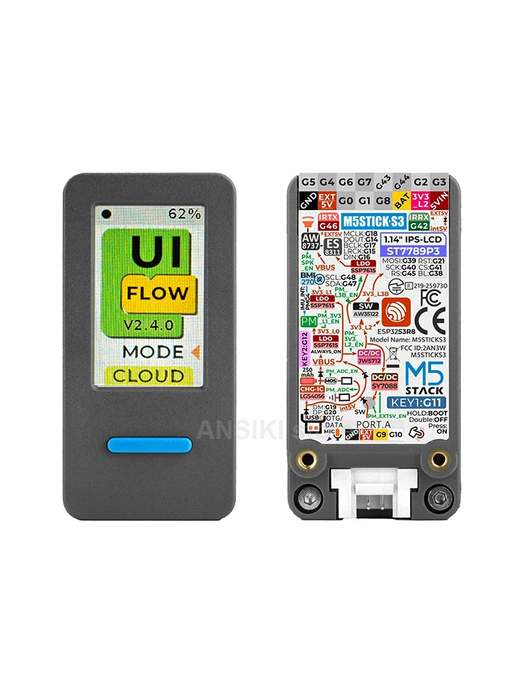 M5Stack M5StickS3 ESP32-S3 IoT Development Kit Portable with Screen for IoT Control Smart Home Applications