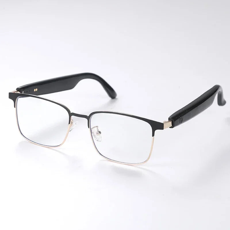 Sleek AI Smart Glasses Premium Metal Frame Gradient Color-changing Lenses Versatile Multi-function Wireless Bluetooth Headset