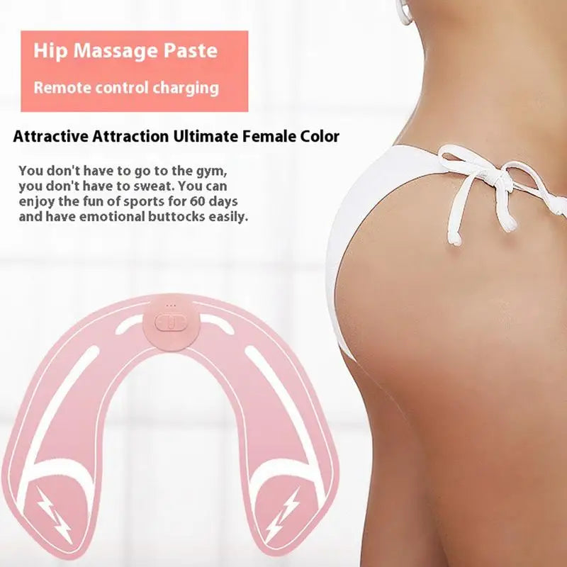 Smart EMS Glute Enhancer,Butt Lifter with Wireless Remote, 3D Hip Trainer for Home Fitness & Body Contouring New Gel-Free Design