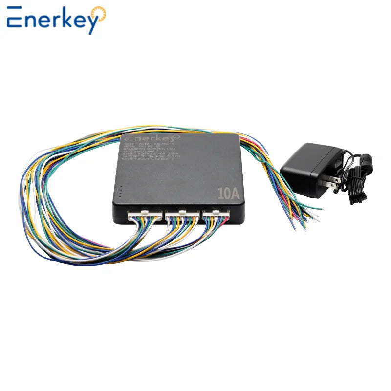 Enerkey EK-24S10EB Smart Active Balancer 10A 2S~24S Lithium /Lifepo4 /LTO Battery Active Equalization Support Cascade/CAN Port