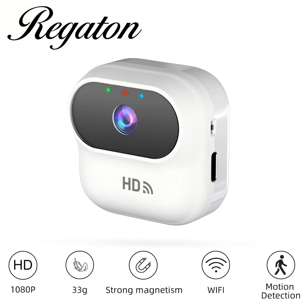Smart Mini WiFi HD Camera, Indoor Home Security Video Surveillance Device With Motion Tracking Wireless Remote Monitor Camcorder