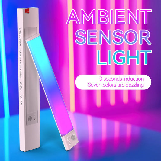 Smart LED Strip Lights with Motion Sensor Magnetic Charging RGB White for Closet Cabinet Wine Cabinet