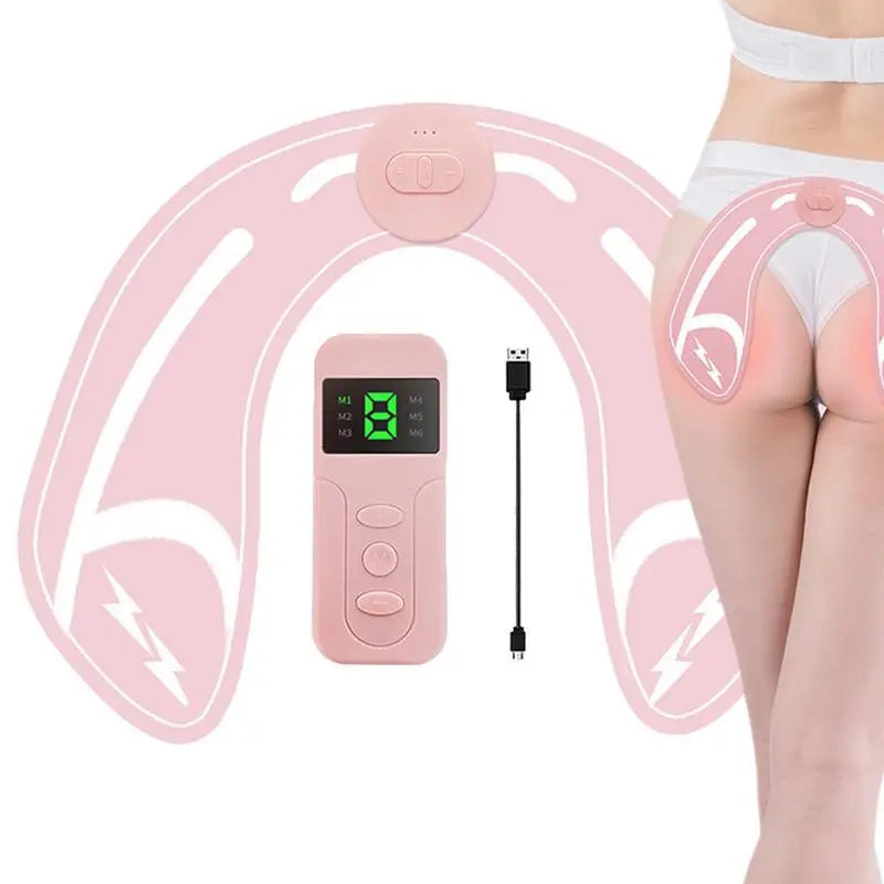 Smart EMS Glute Enhancer,Butt Lifter with Wireless Remote, 3D Hip Trainer for Home Fitness & Body Contouring New Gel-Free Design