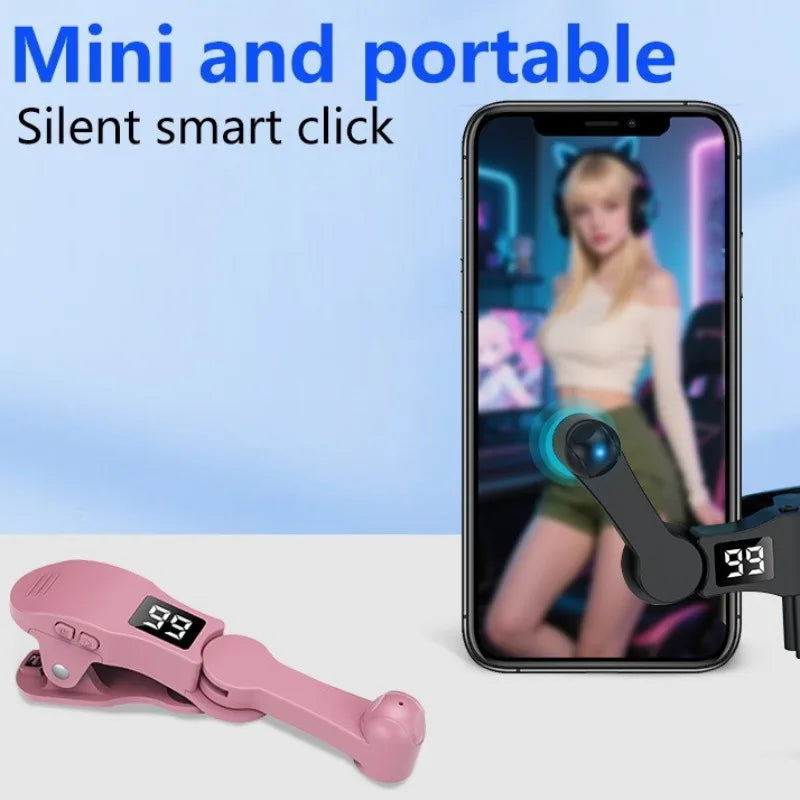 For Smart Phone Apps Video Live Streaming Gadget  Smartphone Game Screen Touch Tripods Screen Auto Clicker