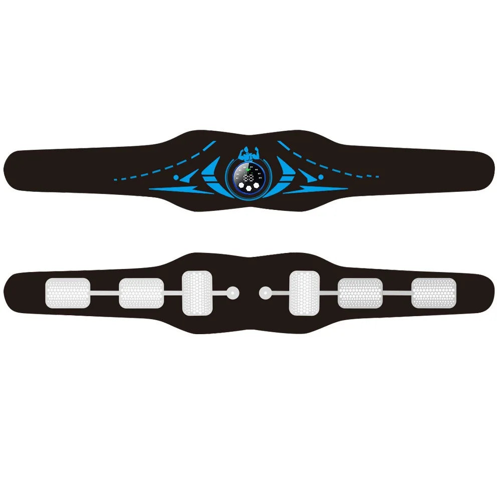 Smart EMS Abdominal Belt - Wireless Muscle Stimulator for Six-Pack Abs, Fitness Massager with Remote Control