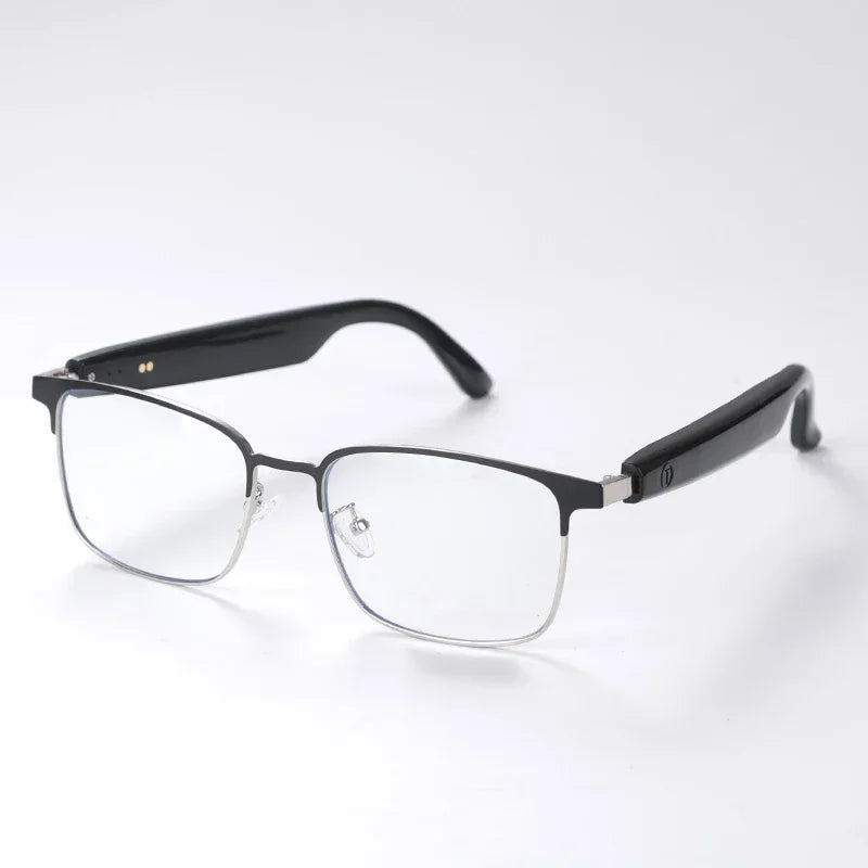Sleek AI Smart Glasses Premium Metal Frame Gradient Color-changing Lenses Versatile Multi-function Wireless Bluetooth Headset