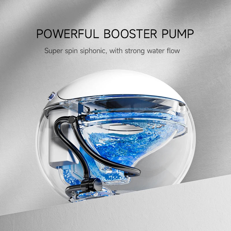 Smart Egg Toilet with Seat Heating Floor Mounted & Round Bowl Hot Sale for Elder Seniors and Disabled for Bathroom Bar