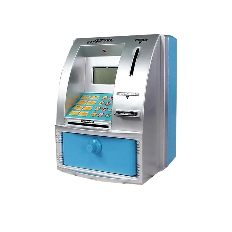 Smart ATM Savings Bank, Real Automatic Cashier Machine, Intelligent Estate Inspired Safe Storage Tank for Secure Money Saving