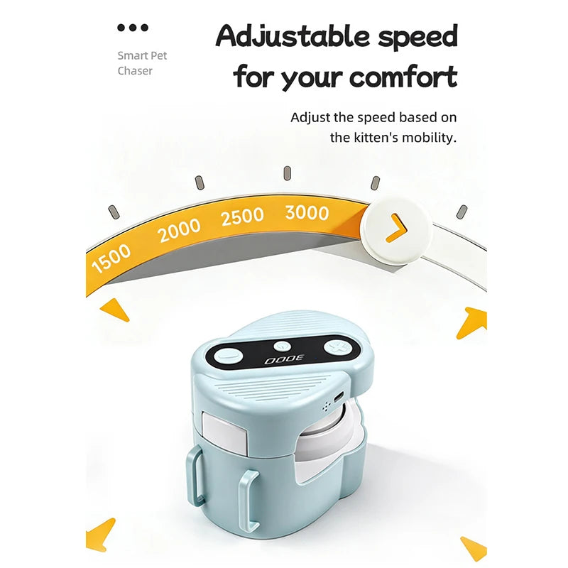 Smart Cat Teaser Toy Automatic Rechargeable Rope Wand With Remote Control Interactive Self-play Hunting Toy For Cats To Exercise