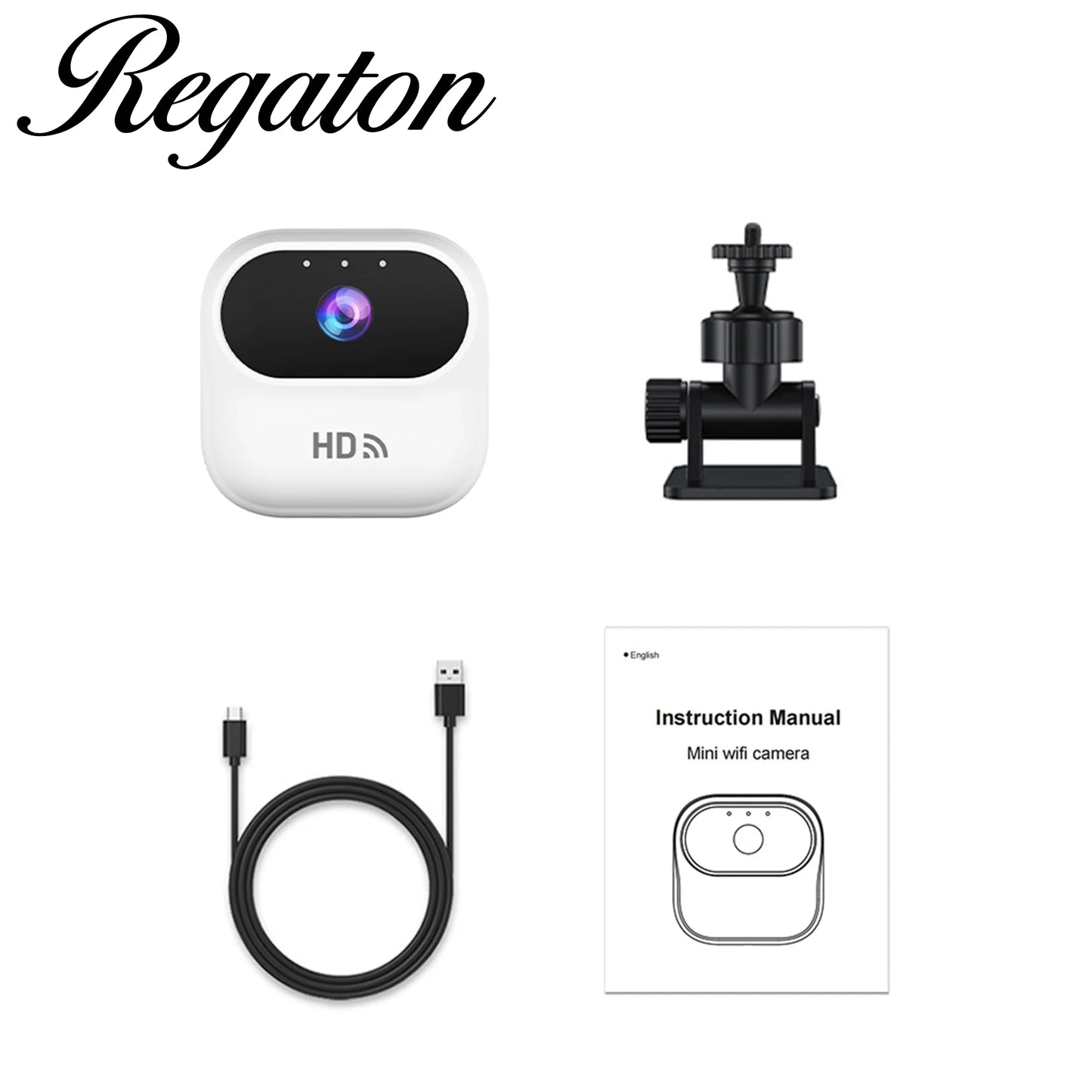 Smart Mini WiFi HD Camera, Indoor Home Security Video Surveillance Device With Motion Tracking Wireless Remote Monitor Camcorder