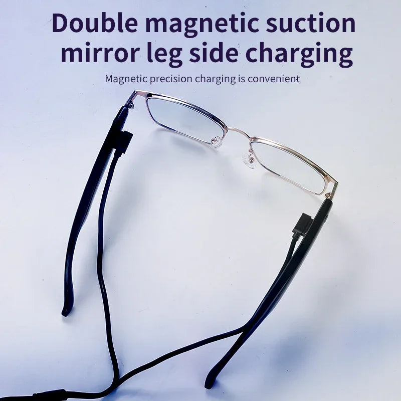 Sleek AI Smart Glasses Premium Metal Frame Gradient Color-changing Lenses Versatile Multi-function Wireless Bluetooth Headset