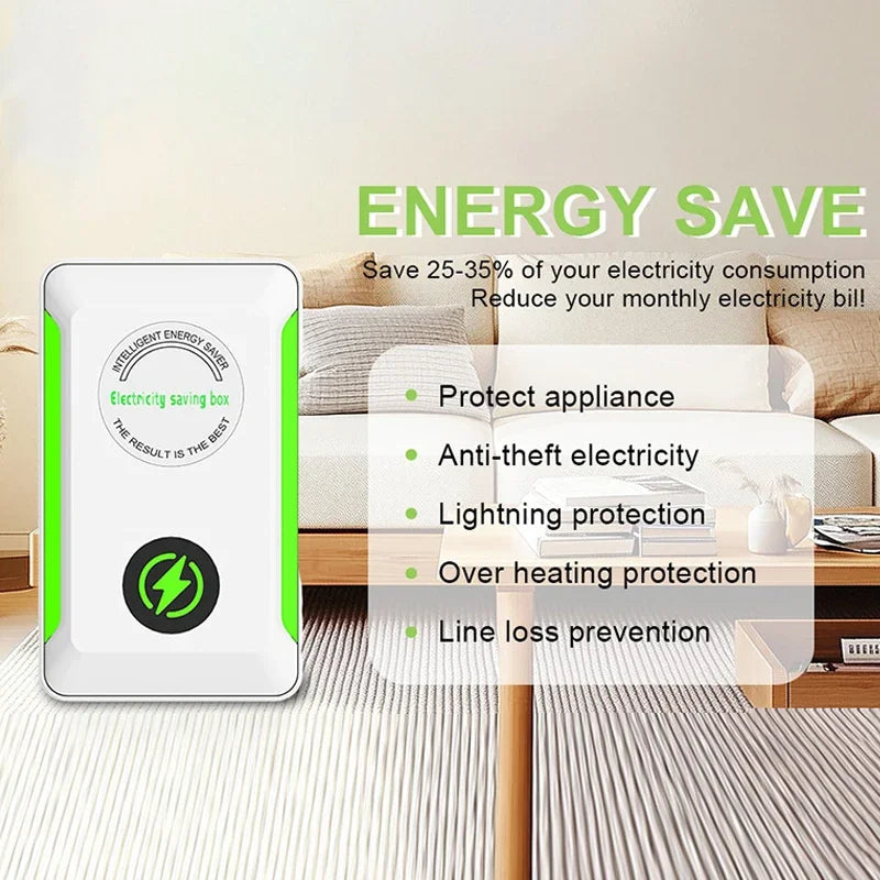 Smart Energy Saving Device, US/EU Socket Adapter for Effective Cost Reduction in Office & Home