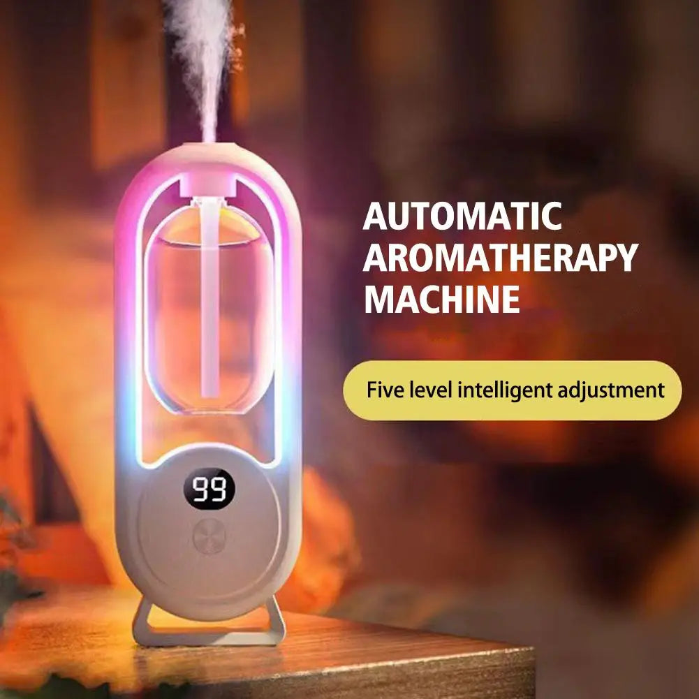 Smart Essential Oil Diffuser with Color Luminous Light Aromatherapy Machine Quiet Operation No Noise Portable for Car Bedroom